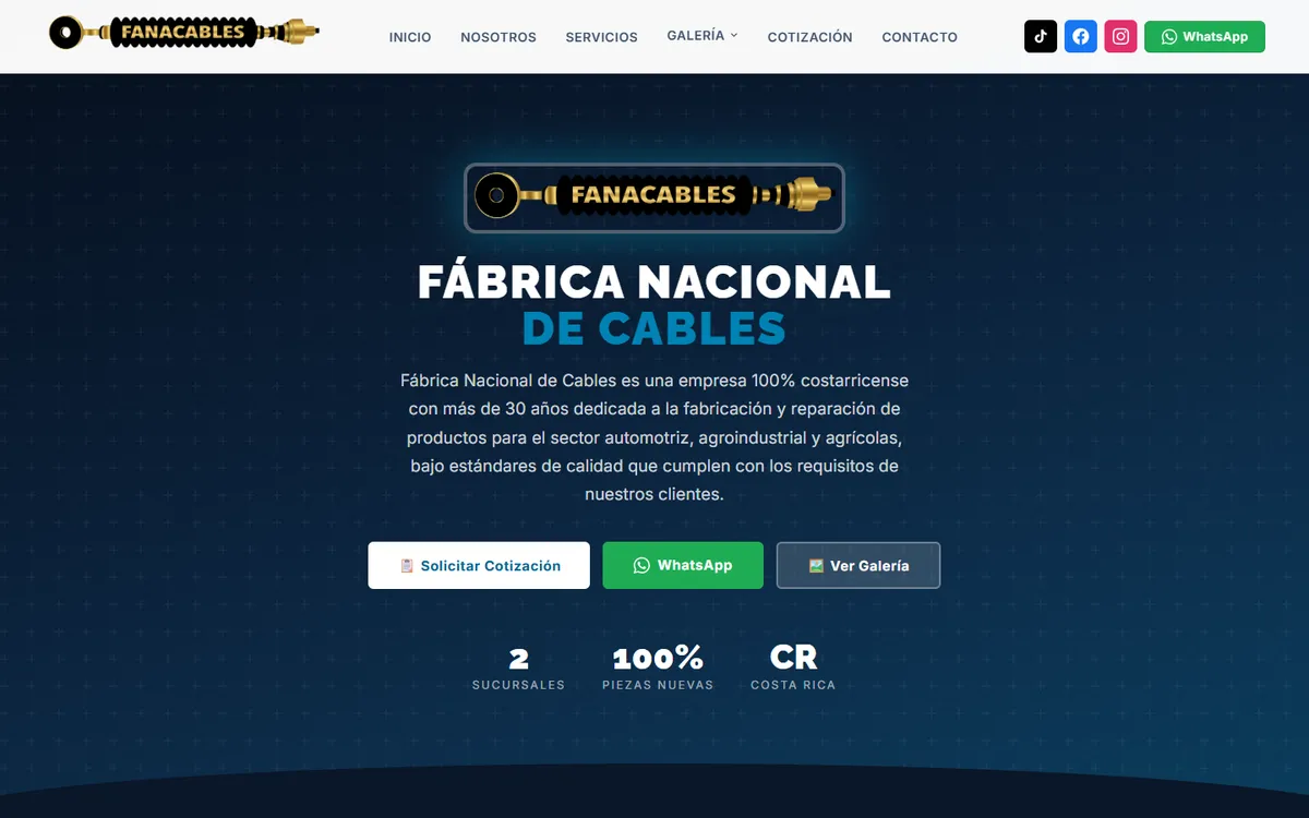 Sitio web de Fanacables